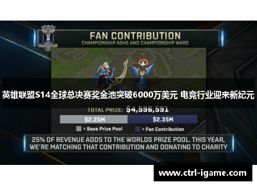 英雄联盟S14全球总决赛奖金池突破6000万美元 电竞行业迎来新纪元